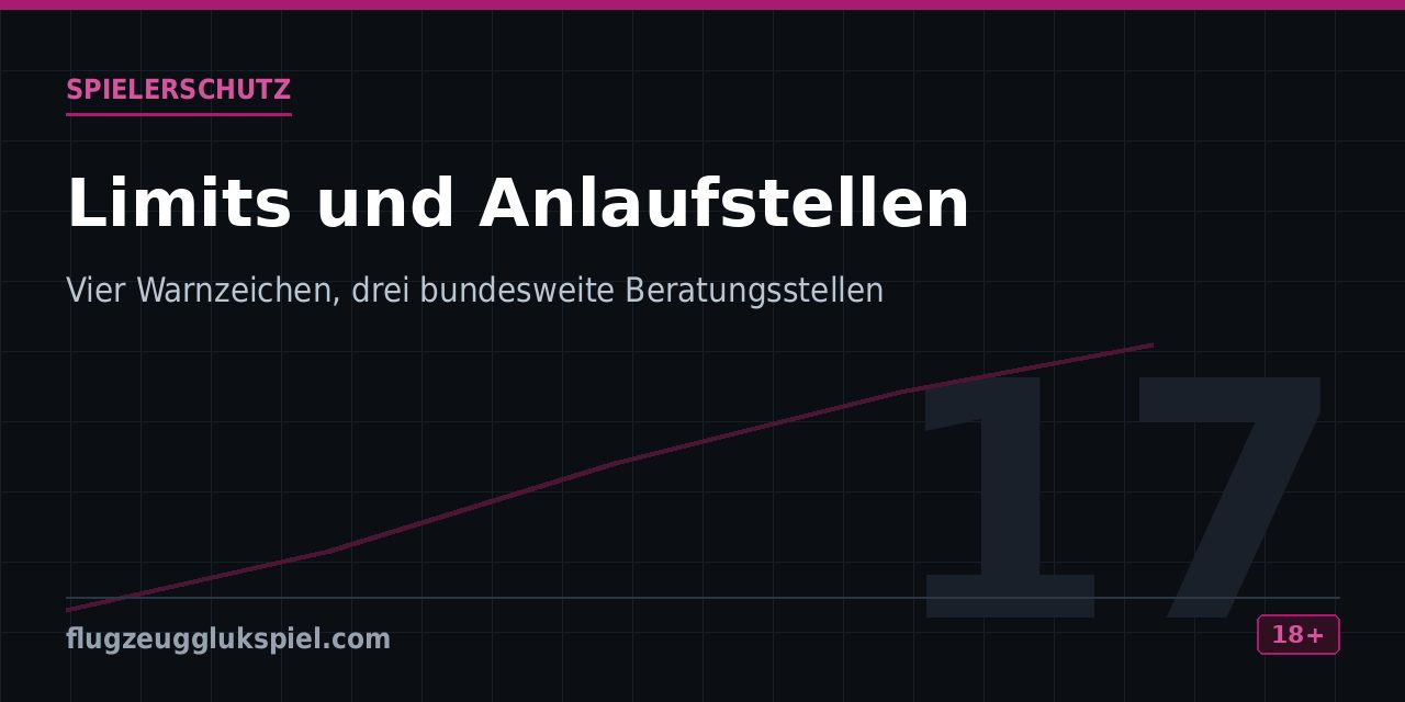 Übersicht der Schutzwerkzeuge im Spielerkonto und der Warnzeichen für Kontrollverlust